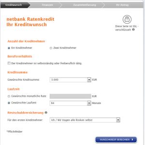 Kreditantrag netbank