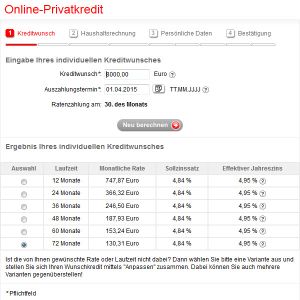 Kreditantrag Sparkasse Hannover